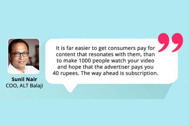 OTT disruption in the Indian media sector and the future ahead– A discussion with Sunil Nair, COO, ALT Balaji