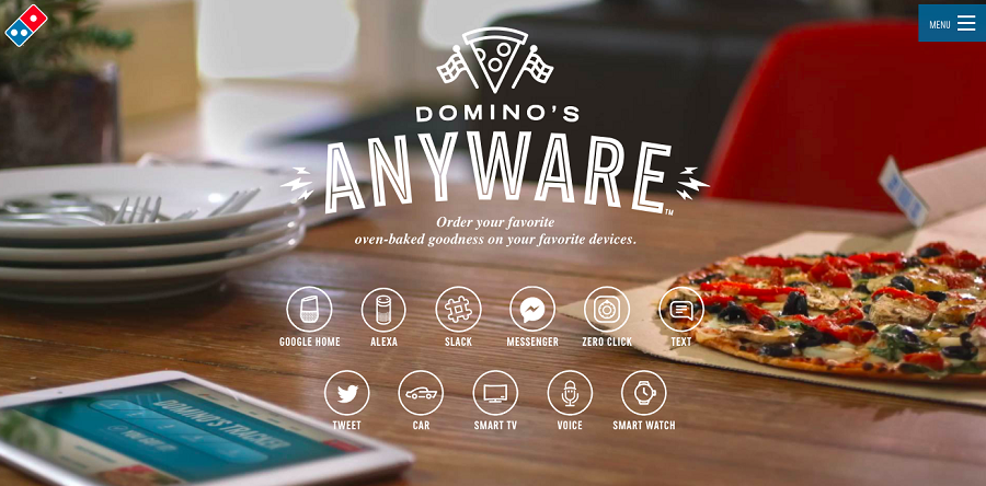 Domino’s makes it easy for its customers to order from any device