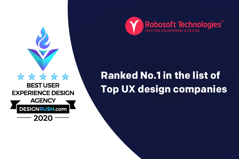 Robosoft ranked No.1 in the list of &#8216;Top UX Design Companies&#8217;