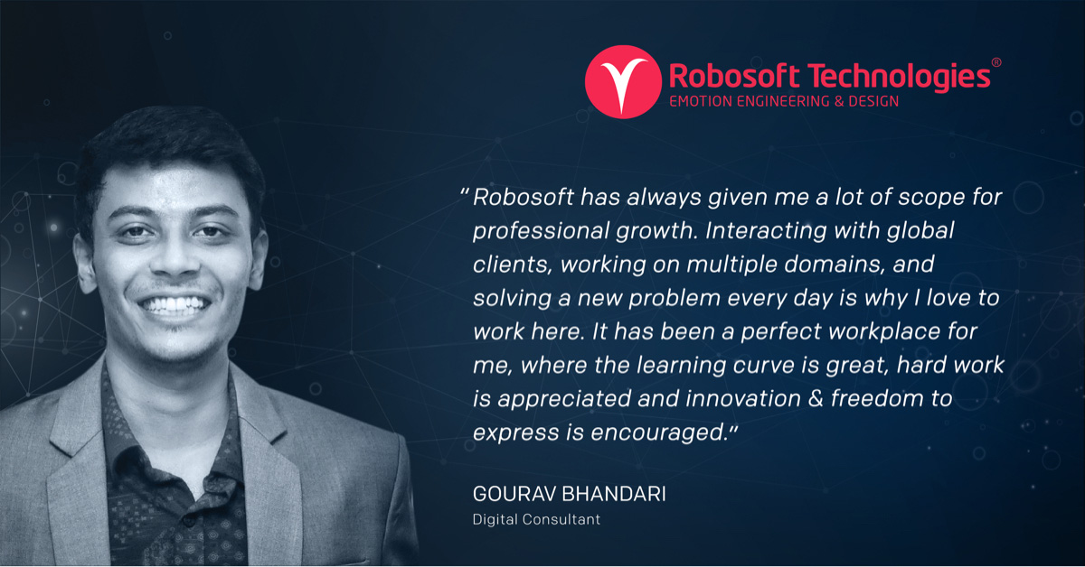 Gourav Bhandari, Digital Consultant at Robosoft