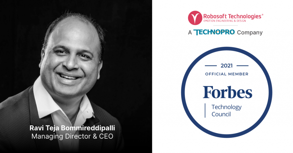 Ravi Teja Bommireddipalli accepted into Forbes Technology Council