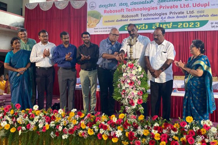 Robosoft constructs roofing facility for farmer’s market at Udupi from CSR funds