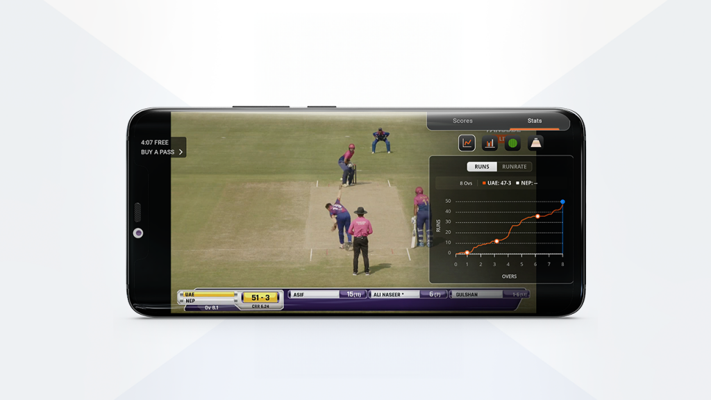 In-Stream-Stats-and-Analysis-in-live cricket streaming