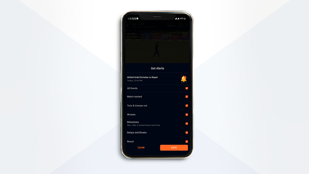 notification and alerts in live sports streaming platform