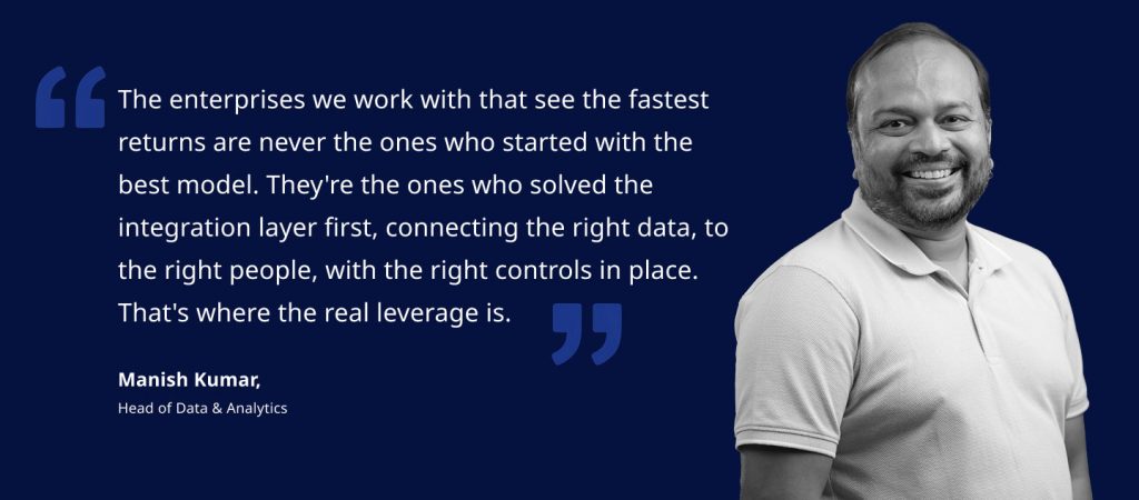Our Head of Data & Analytics quote, on enterprise conversational AI deployments.